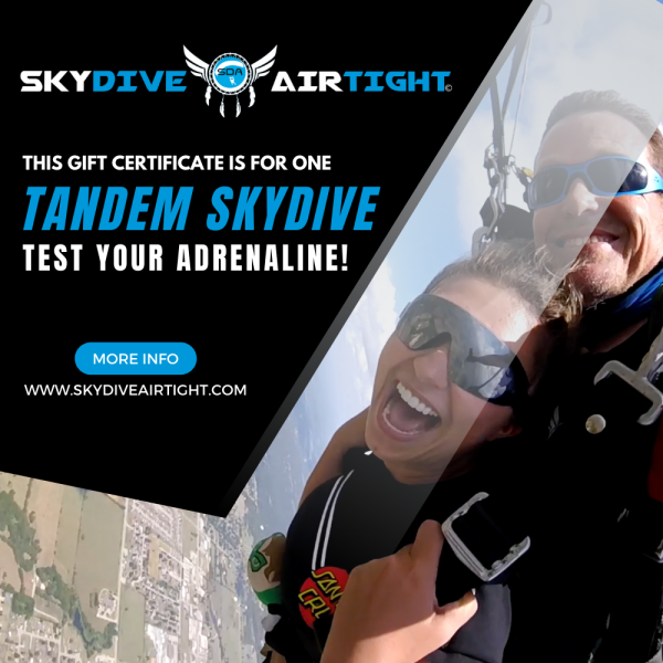 Gift Certificate | Tandem Skydives